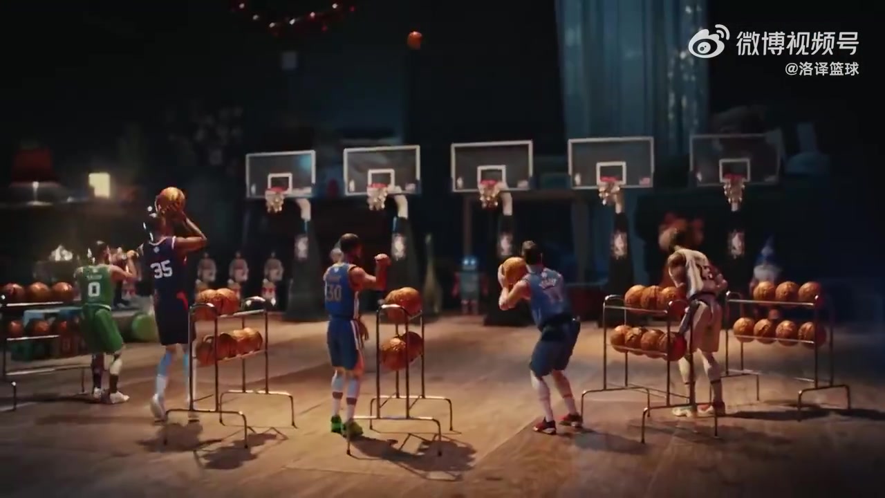 致敬經(jīng)典！NBA圣誕廣告復刻五人投籃名場面 卻遭文班華子攪局