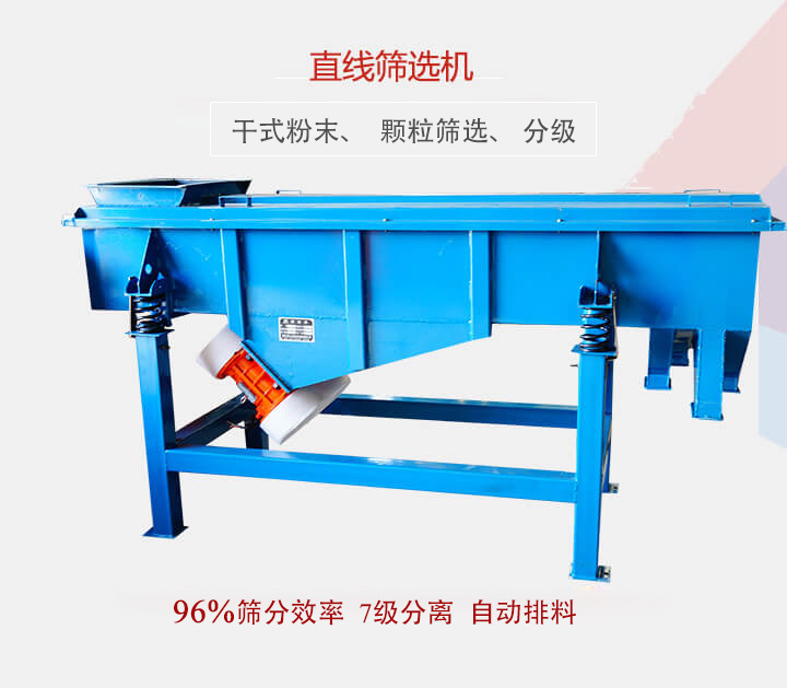直線篩選機用于篩選、分級各種粉末、顆粒