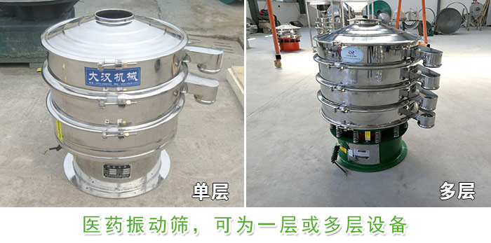 醫(yī)藥振動篩層級展示：單層，多層圖片展示