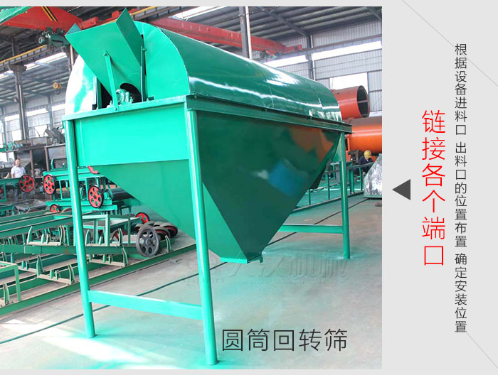 根據(jù)設(shè)備進(jìn)料口、出料口的位置布置，對(duì)篩體安裝位置進(jìn)行確定