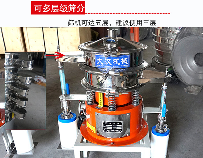 氣體波阿虎振動(dòng)篩篩機(jī)可達(dá)五層，三層較為常用